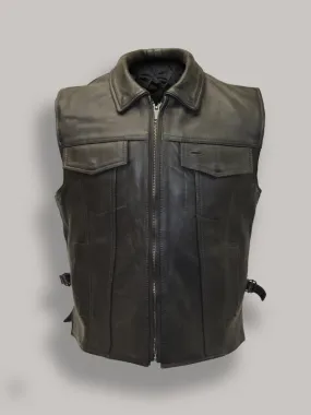 Men Fight Club Leather Vest