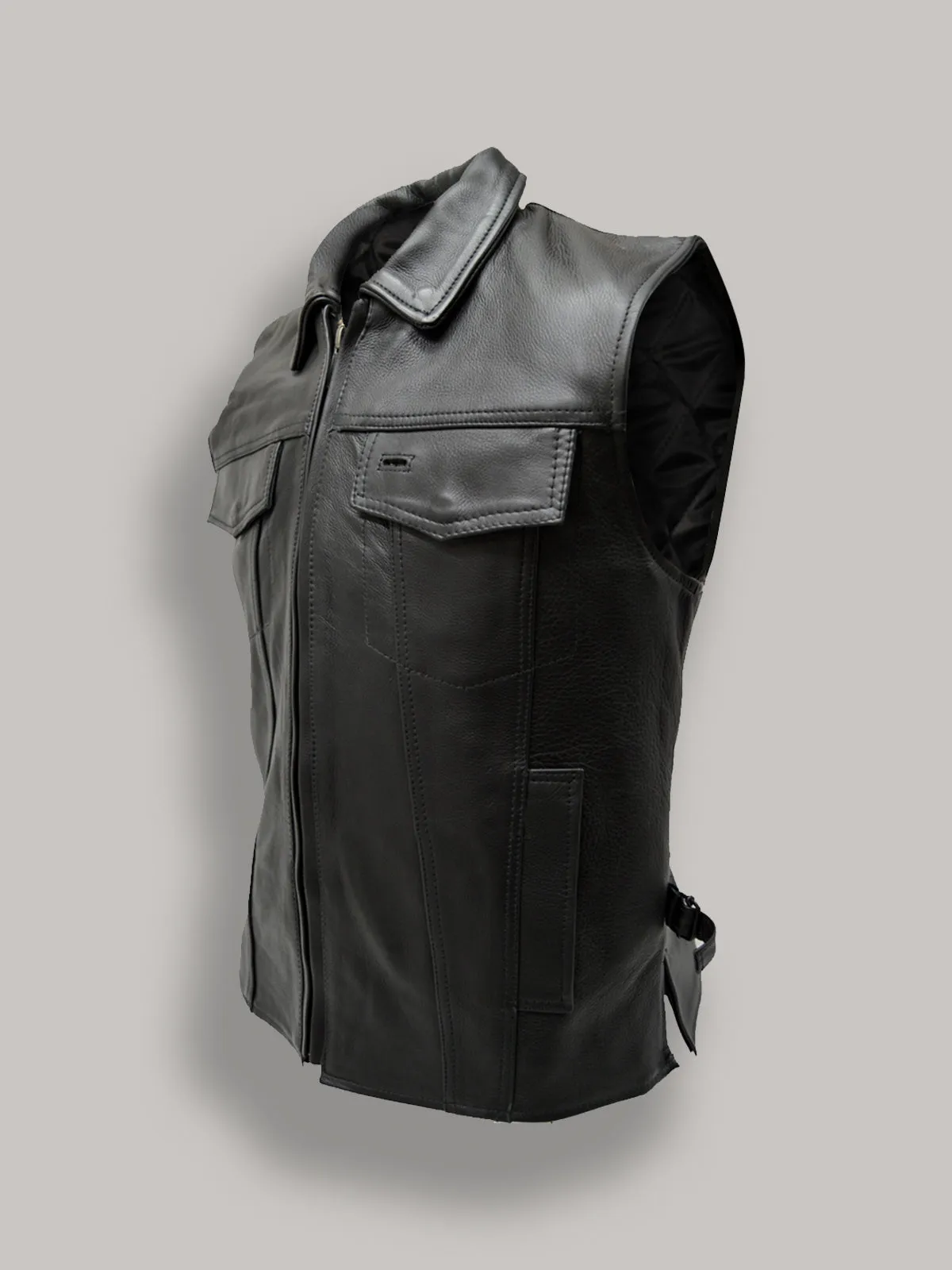 Men Fight Club Leather Vest