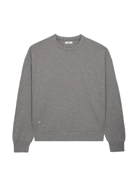 Mens Archive Recycled Wool Jersey Oversized Sweater—volcanic grey