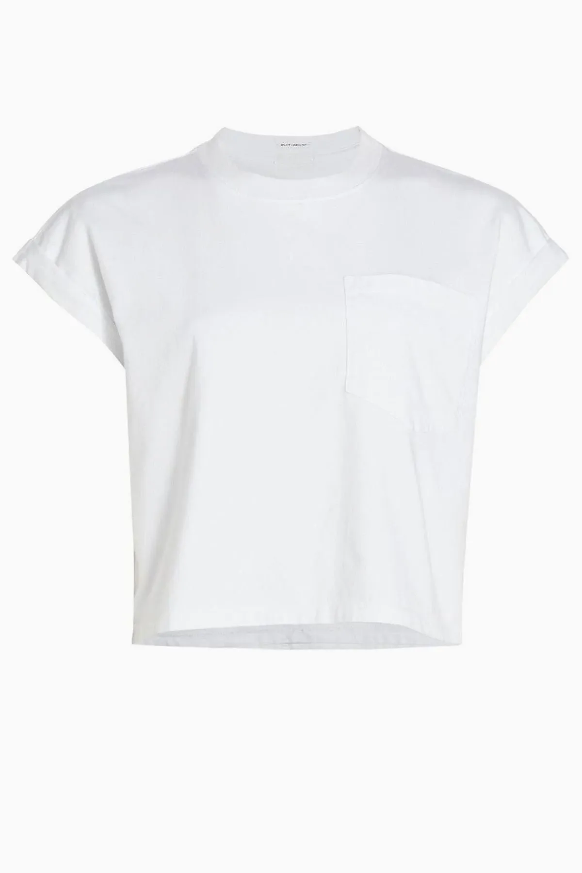 Mother The Keep on Rolling Pocket Tee - Bright White