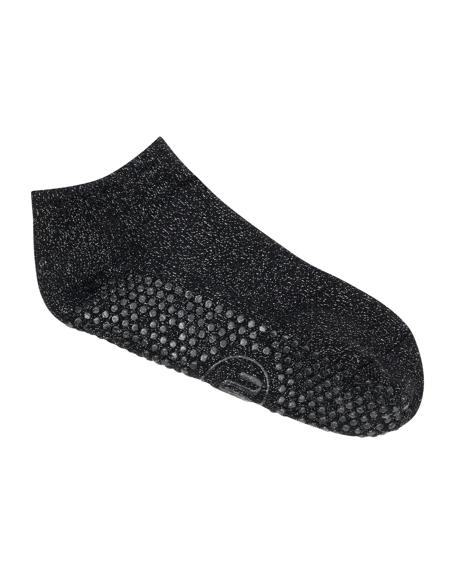 Move Active Classic Low Rise Grip Socks - Black Sparkle Frill