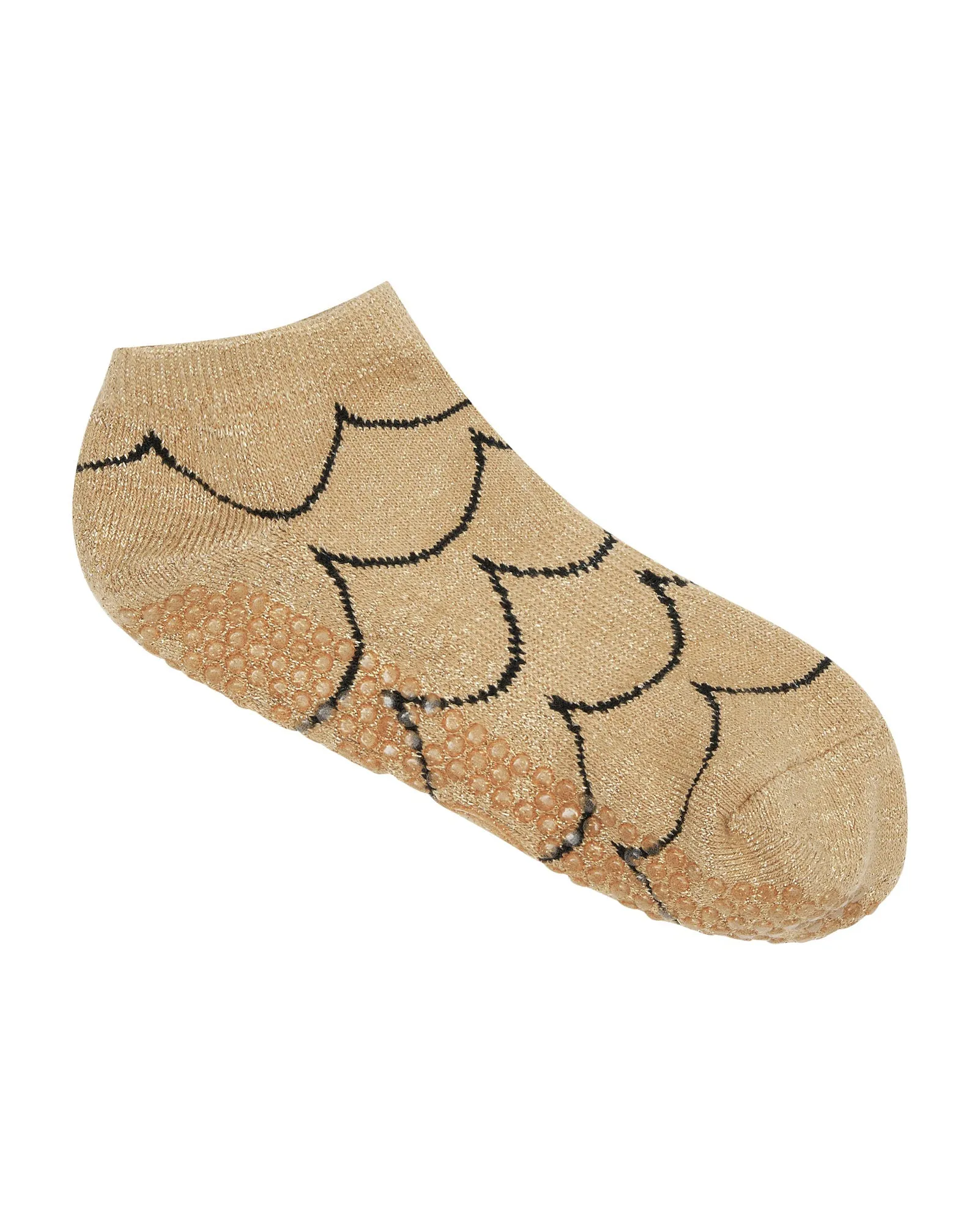 Move Active Classic Low Rise Grip Socks - Scallop Gold