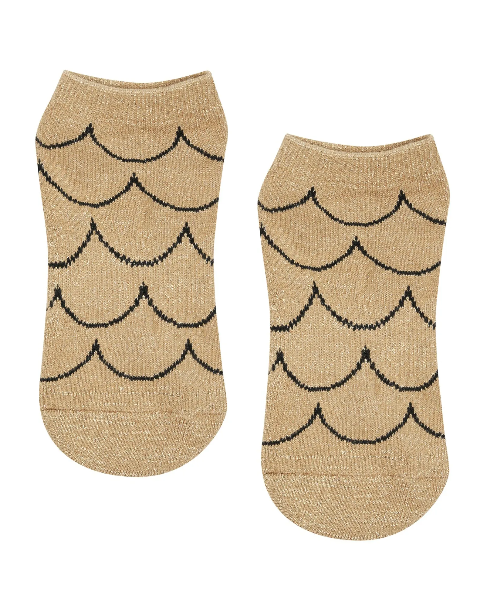 Move Active Classic Low Rise Grip Socks - Scallop Gold