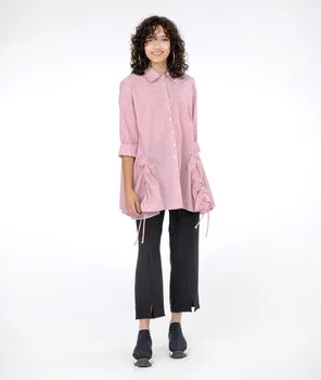 Niche - Pinstripe - Billows Blouse - Red