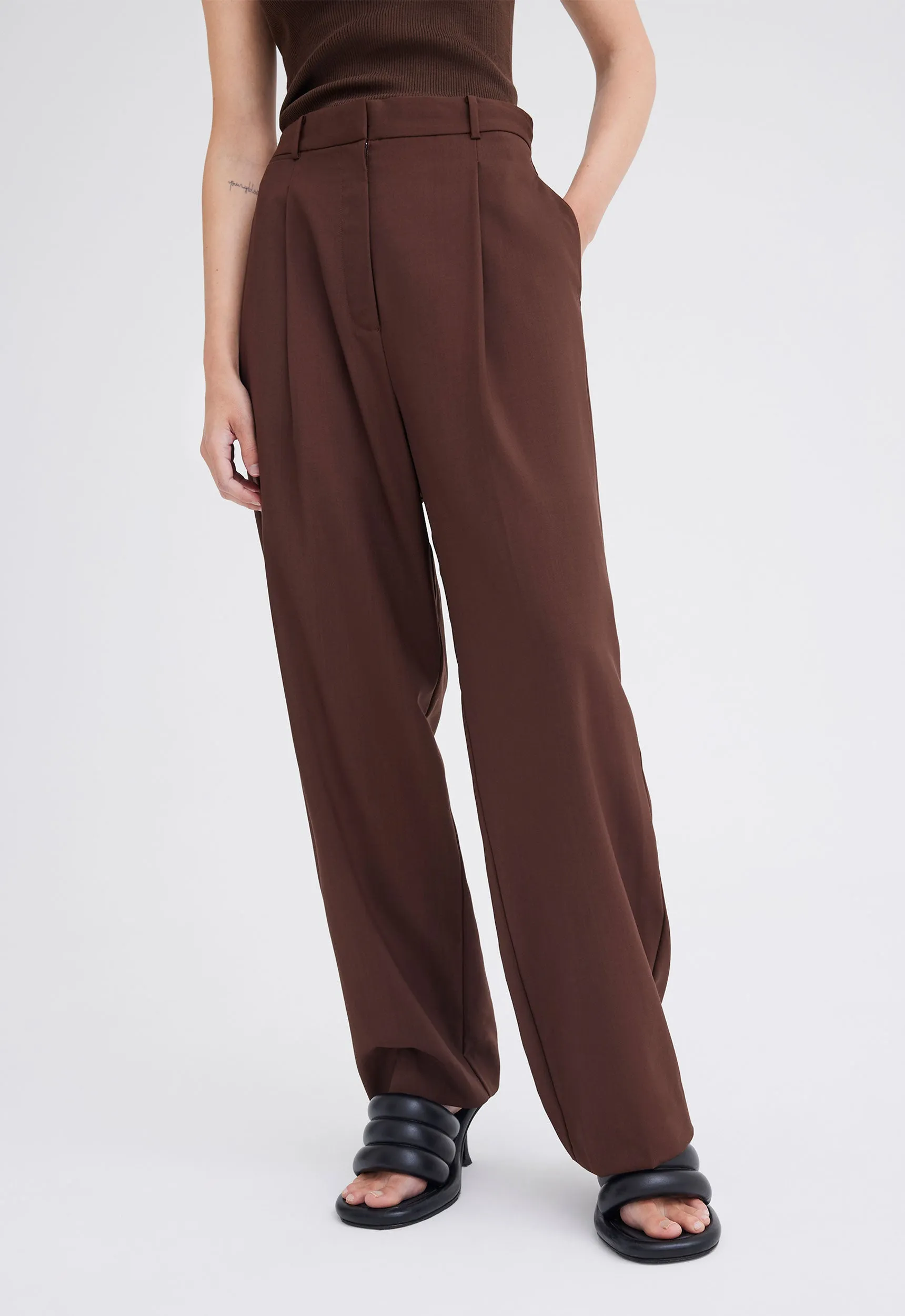 Nisha Wool Pant - Bronzer