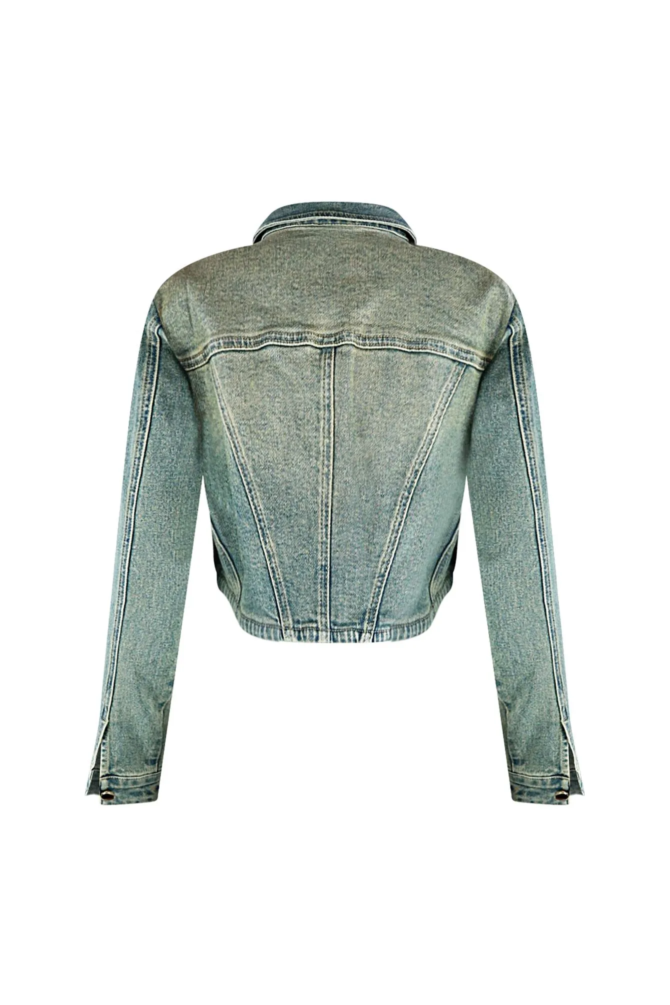 Only The Young Denim Corset Jacket