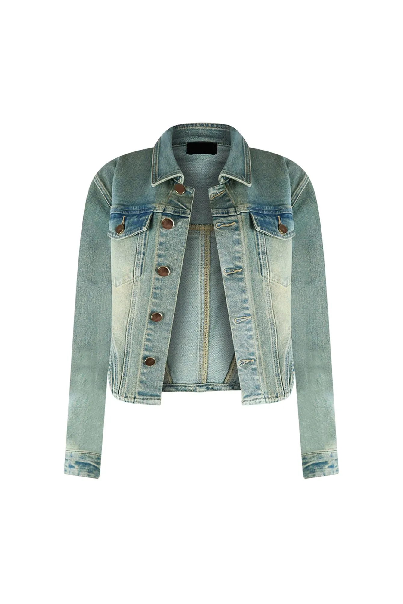 Only The Young Denim Corset Jacket