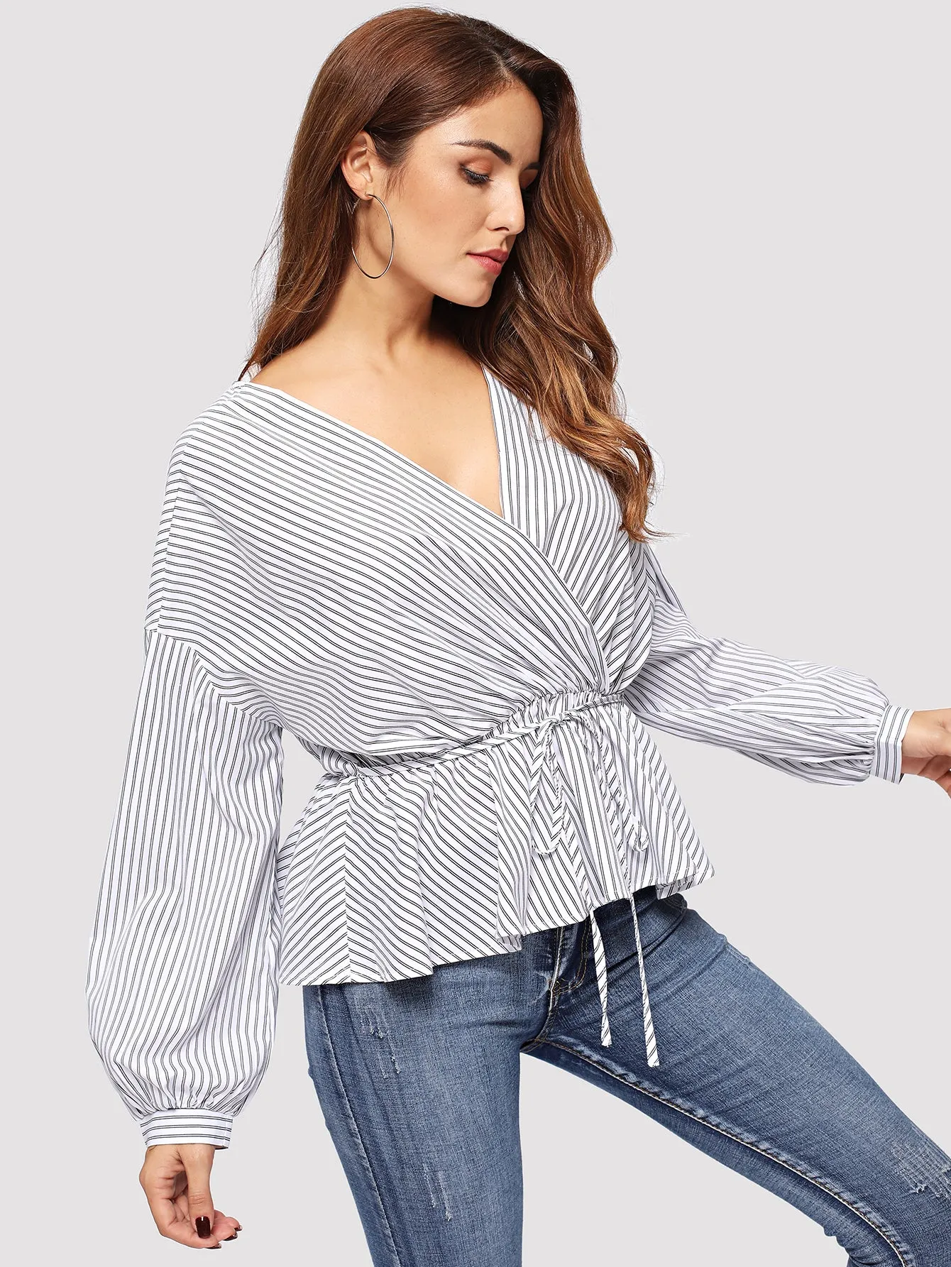 Pinstripe Blouse