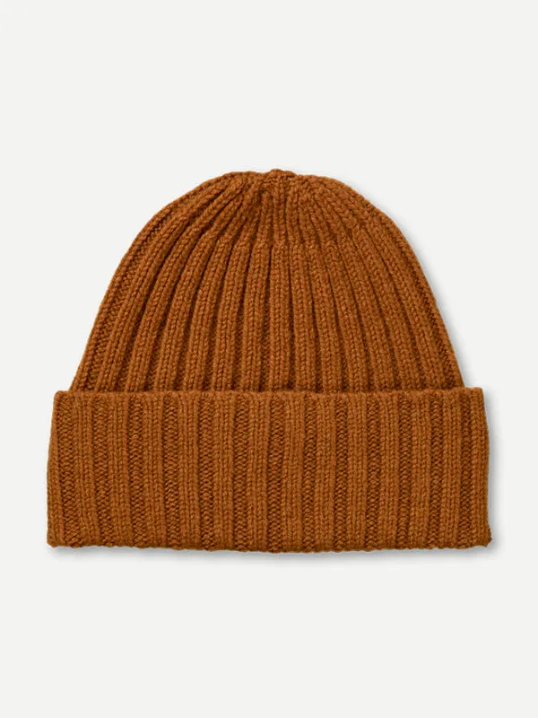 PLAIN RIBBED HAT GOLDEN EYE