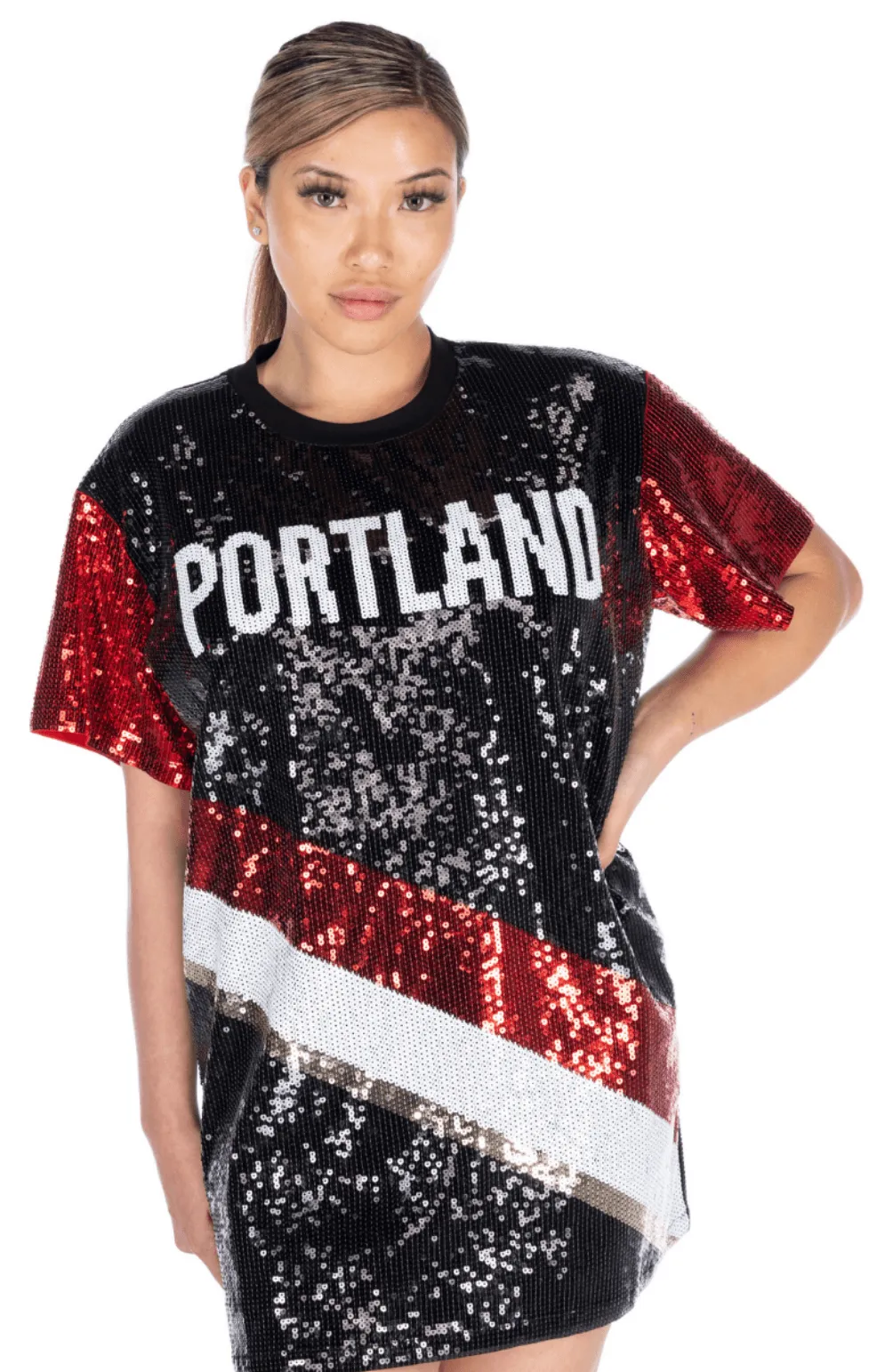 Portland Basketball Sequin Dress