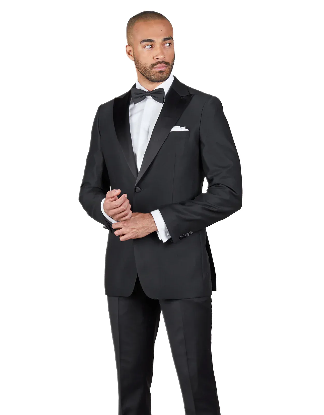 Rembrandt Peak Lapel Trace Dinner Jacket with Lotus Trouser Suit set