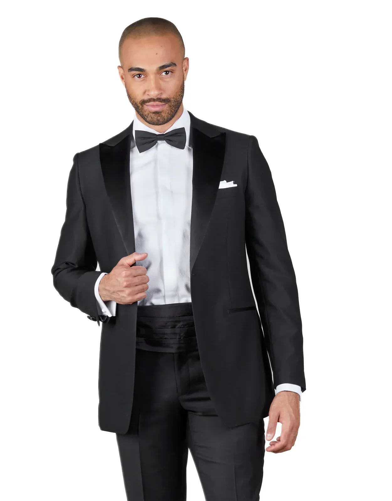 Rembrandt Peak Lapel Trace Dinner Jacket with Lotus Trouser Suit set