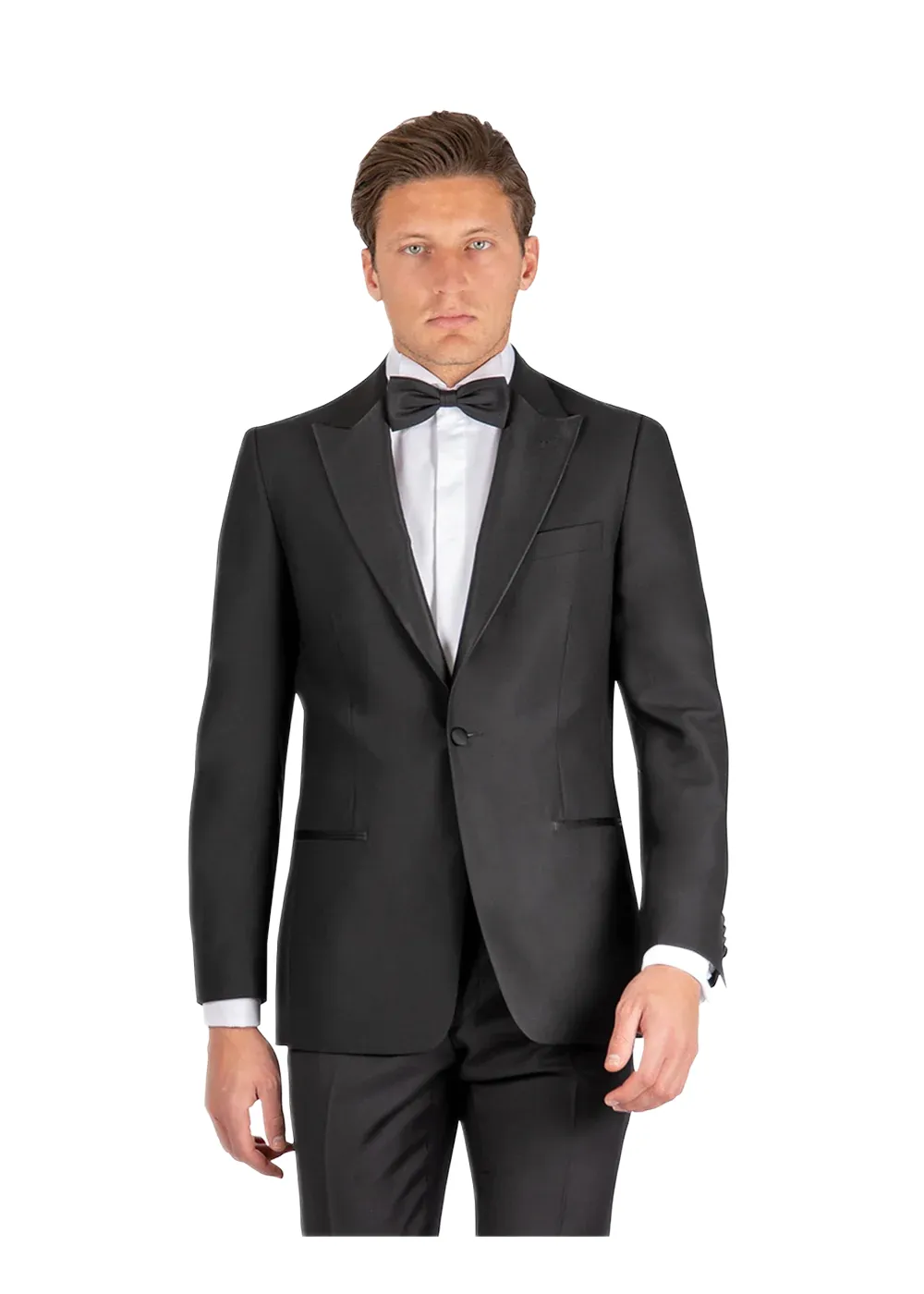 Rembrandt Peak Lapel Trace Dinner Jacket with Lotus Trouser Suit set