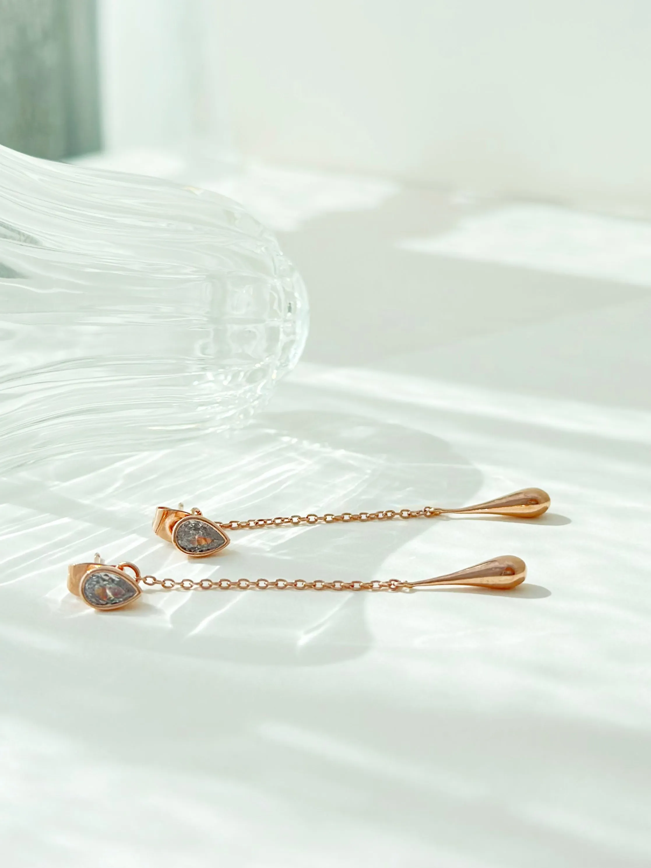 Rose Gold Ariene Earrings