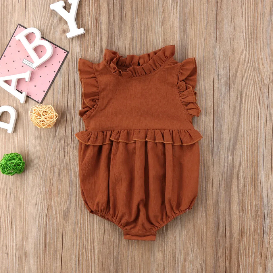 Ruffle Romper (Multiple Colors)