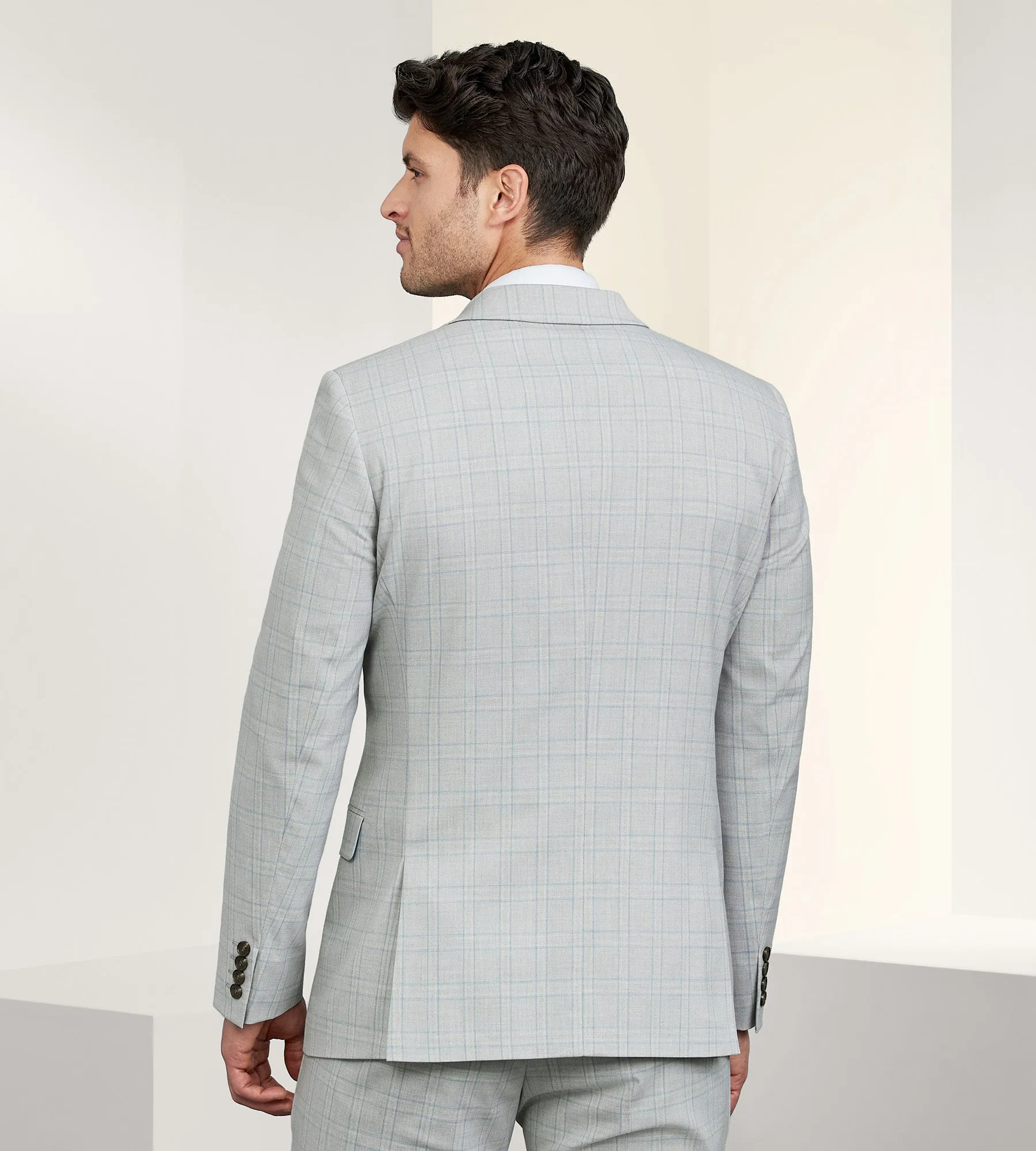 Slim Fit Check Suit