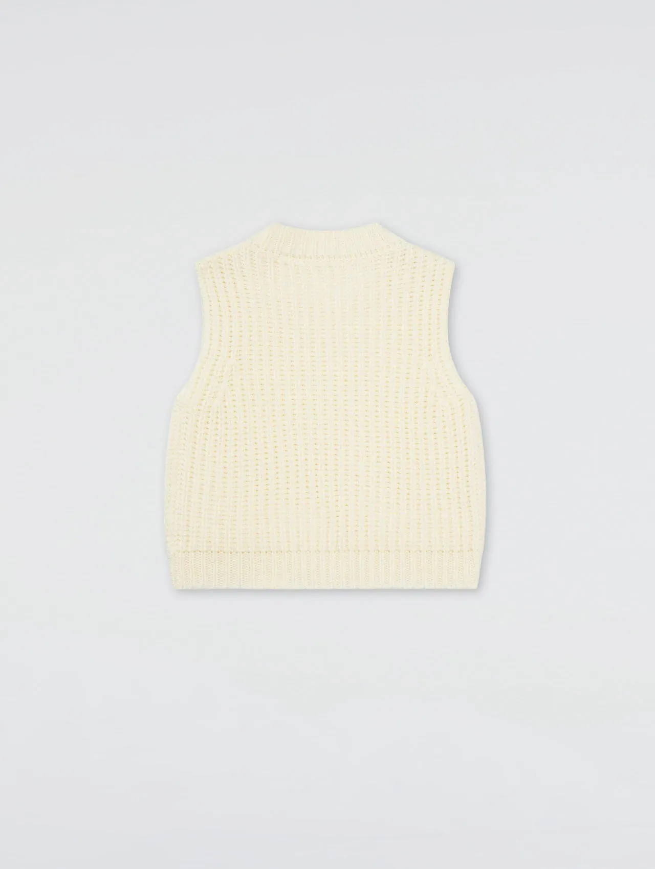 Solid Color Knit Vest