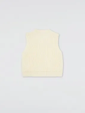 Solid Color Knit Vest