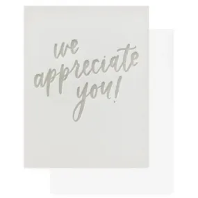 SUGAR PAPER | We Appreciate You Card