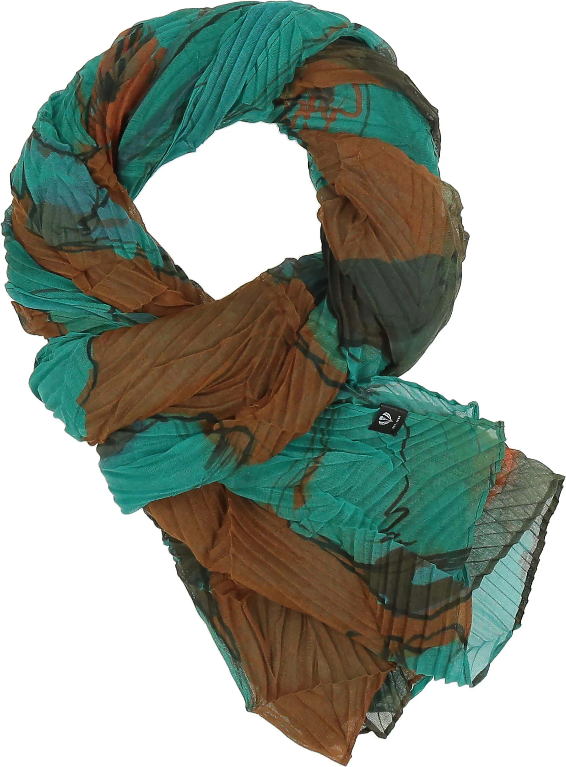 Sustainability Edition Botanical Floral Plissé Scarf