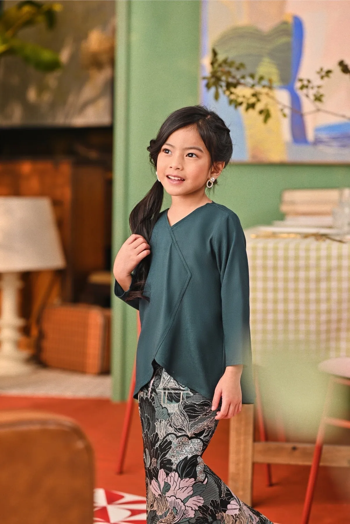 The Capai Caya Blouse - Emerald Green