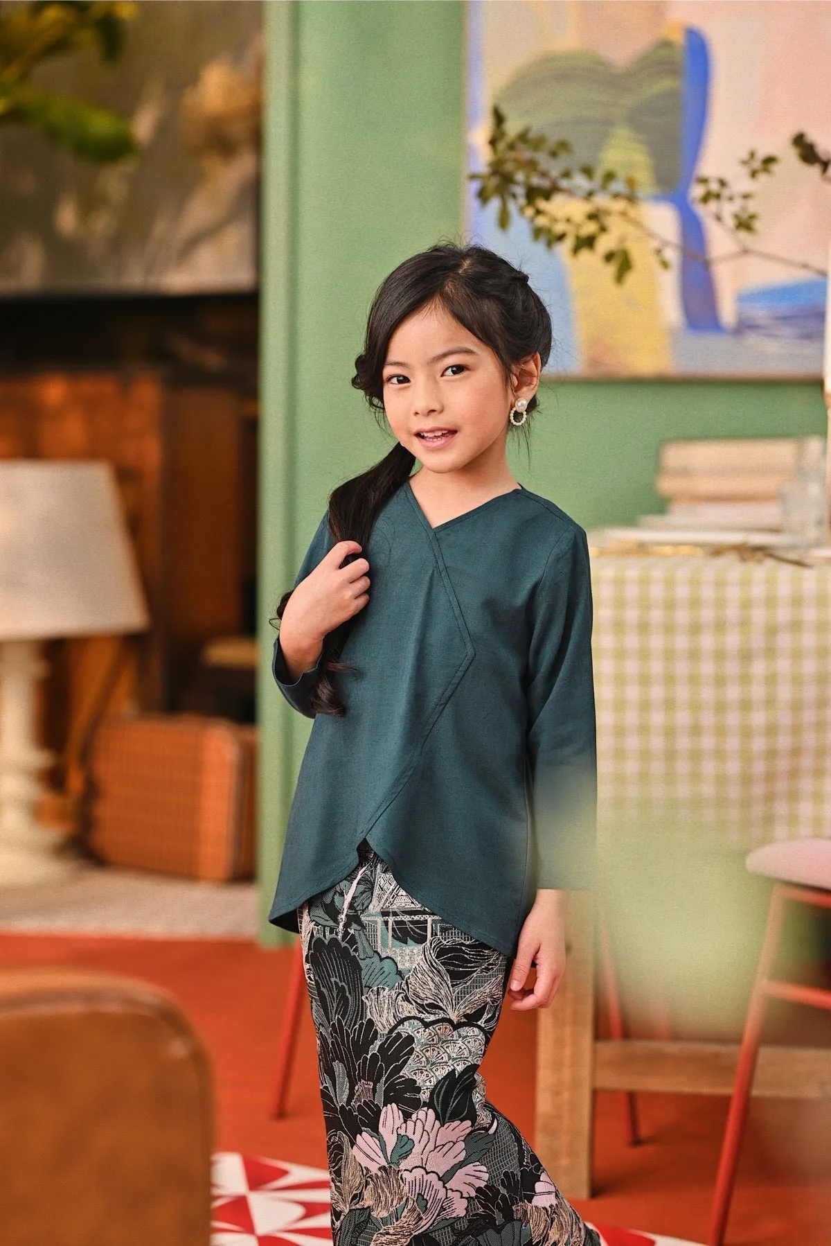 The Capai Caya Blouse - Emerald Green