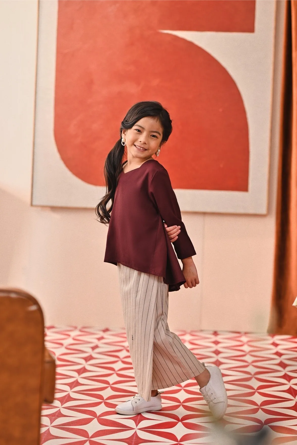 The Capai Foxy Blouse - Mangosteen