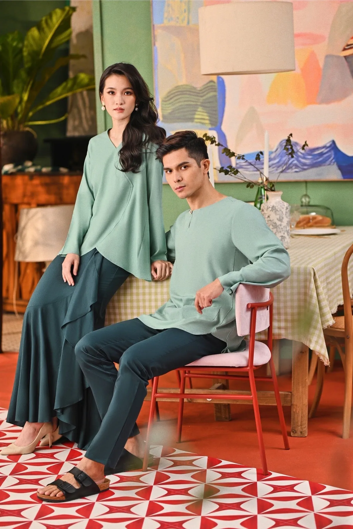 The Capai Women Caya Blouse - Vegan Green