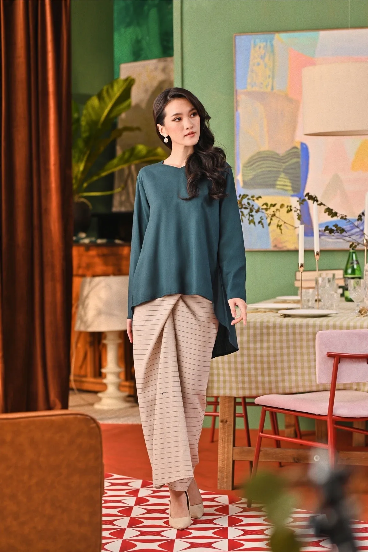 The Capai Women Foxy Blouse - Emerald Green