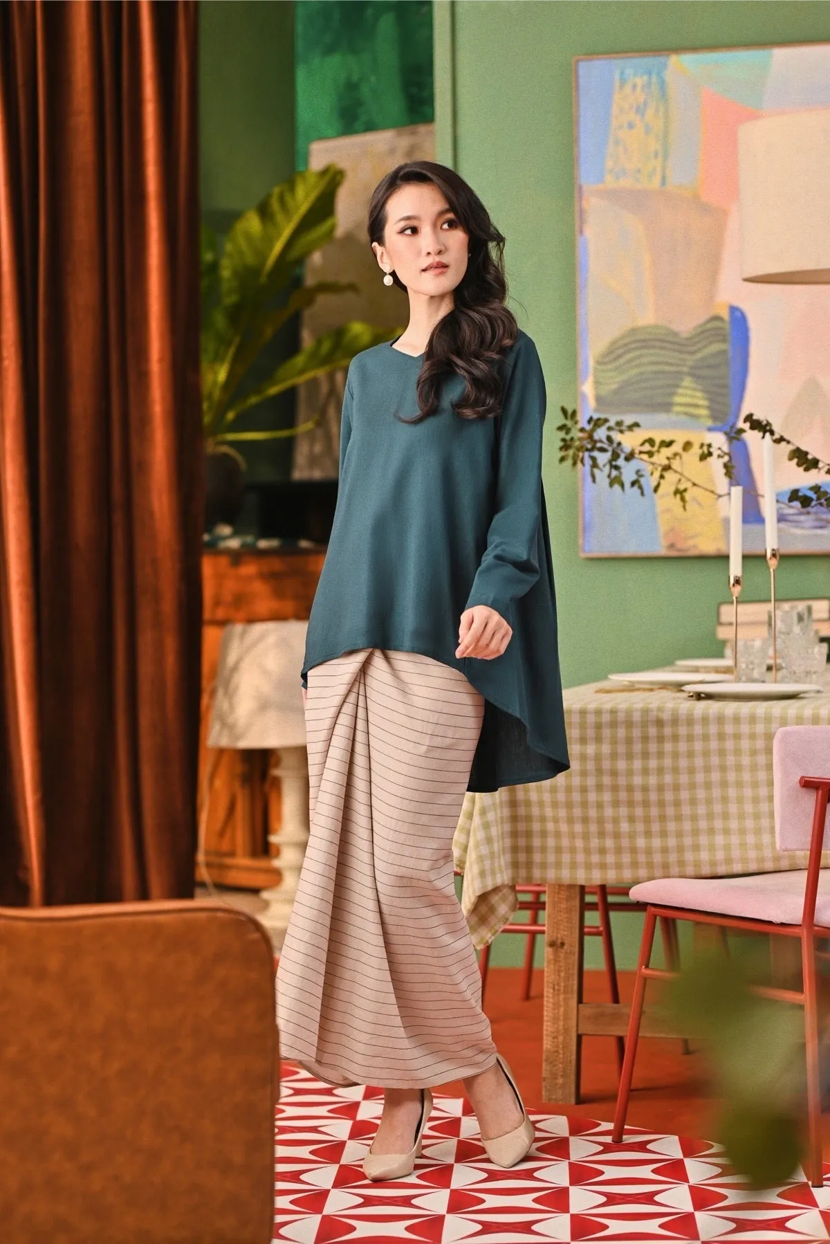 The Capai Women Foxy Blouse - Emerald Green