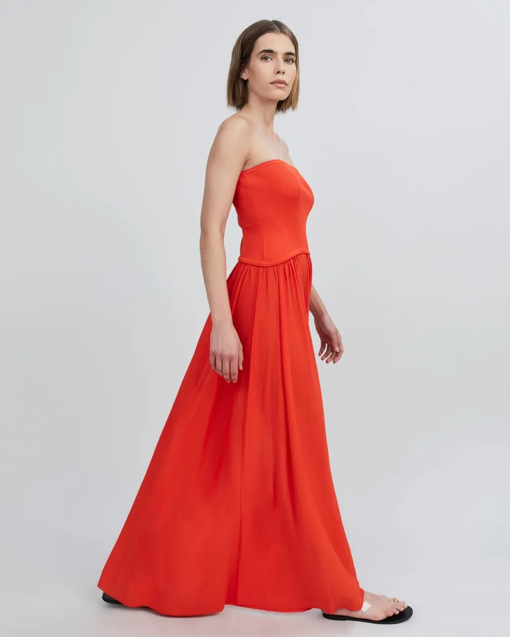 The Strapless Soglio Dress