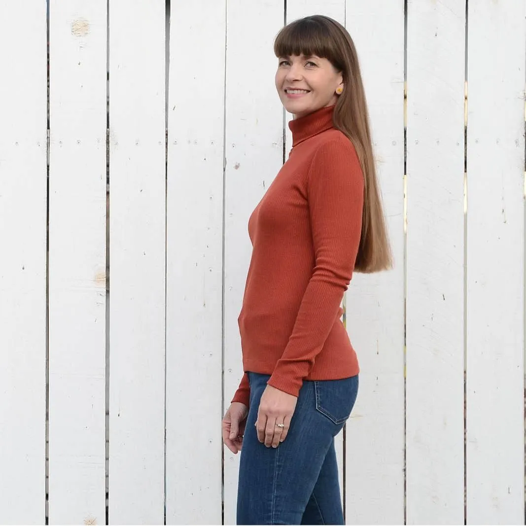 Trudy Turtleneck Tshirt Sewing Pattern