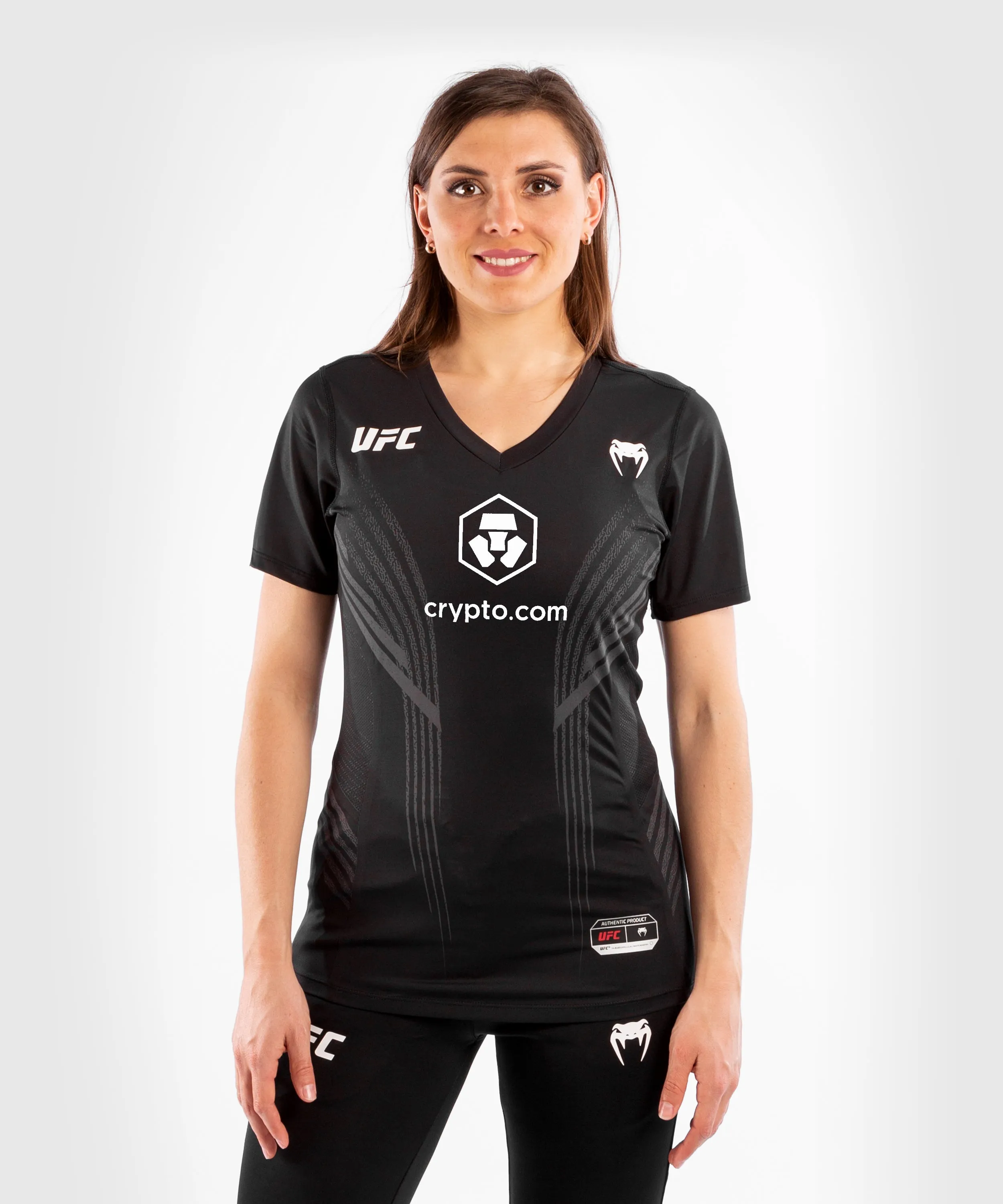 UFC Venum Personalized Authentic Fight Night Women's Walkout Jersey - Black