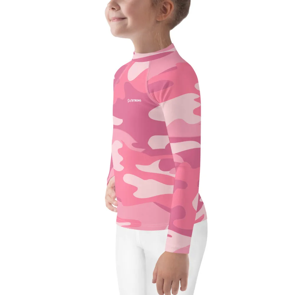 UPF 50 RASH GUARD PINK CAMO