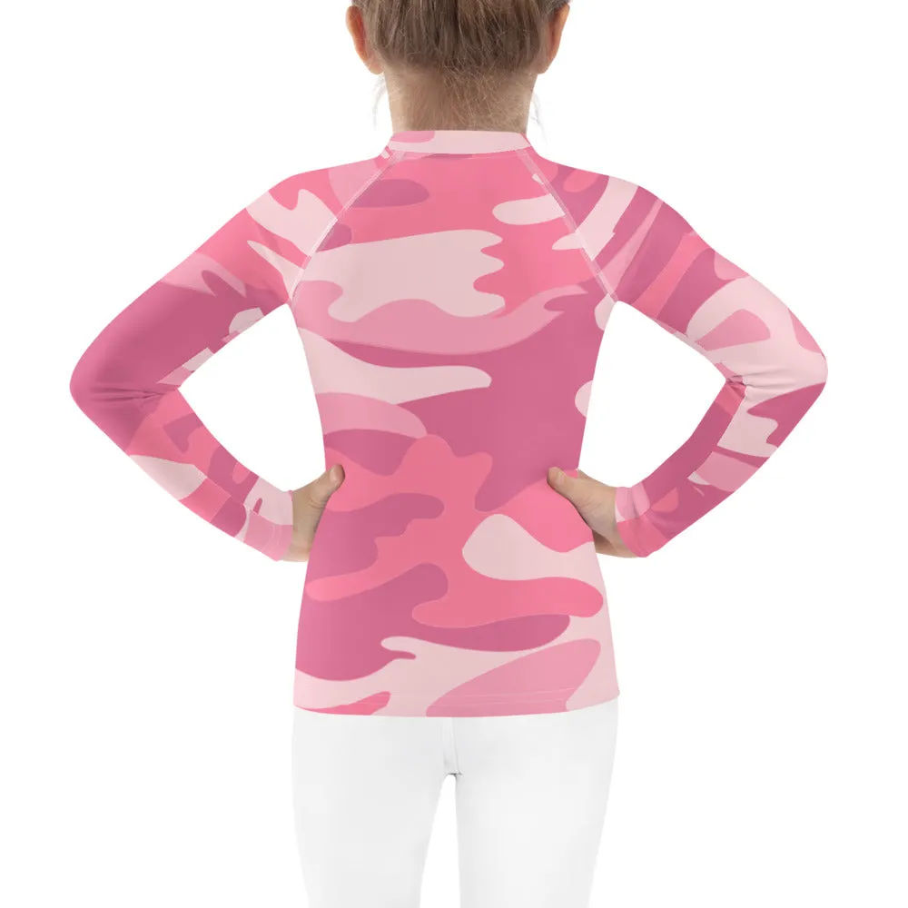 UPF 50 RASH GUARD PINK CAMO