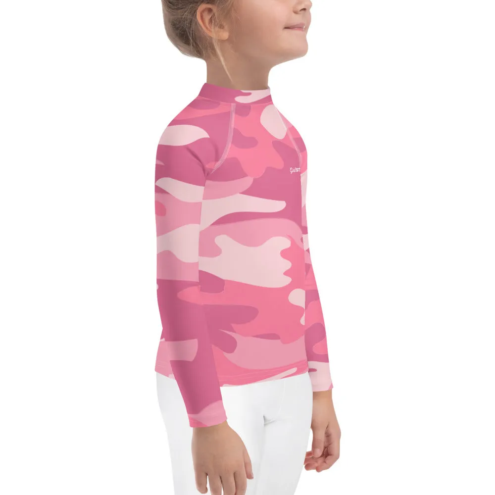 UPF 50 RASH GUARD PINK CAMO