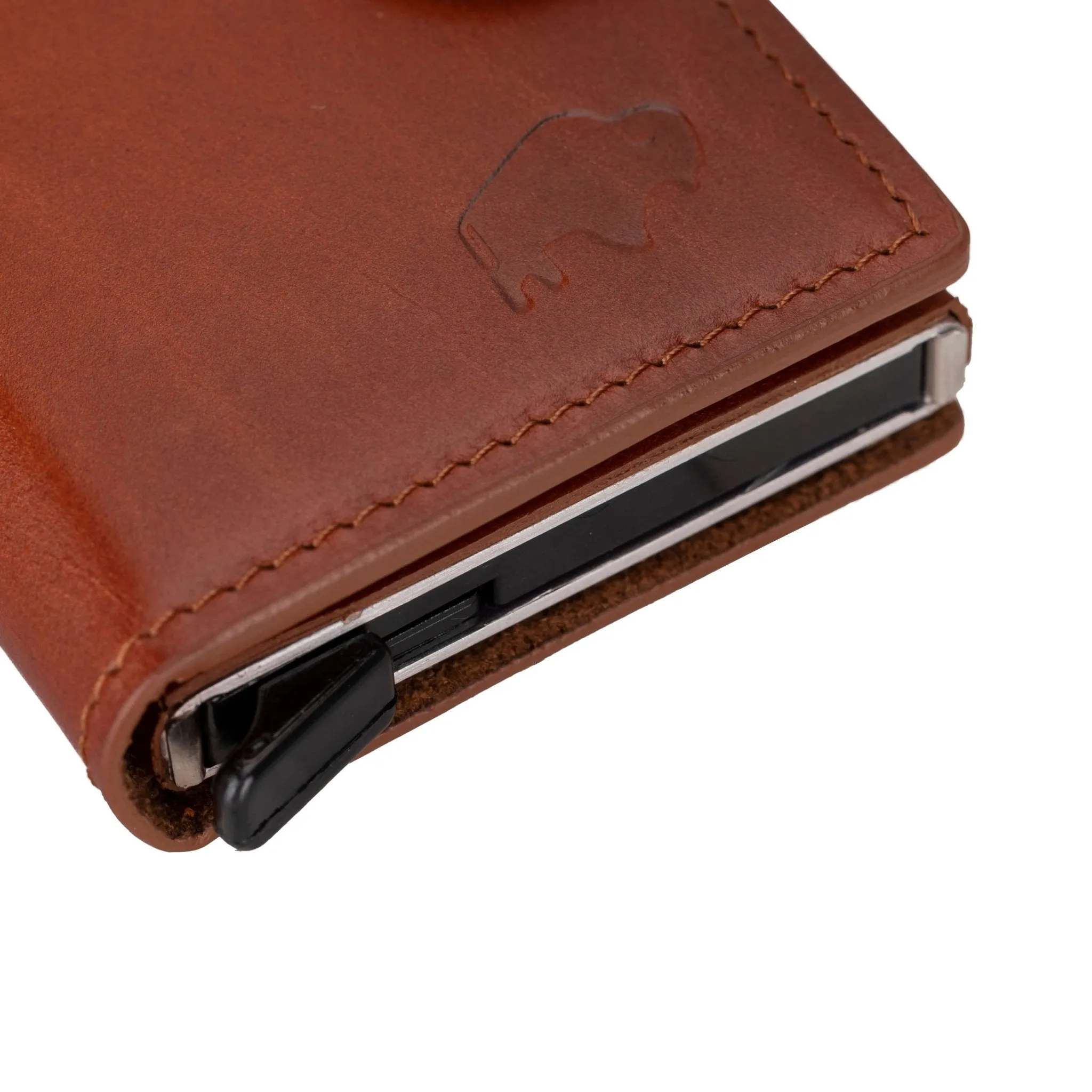 Wade Detachable Mini Wallet with RFID, Burnished Tan