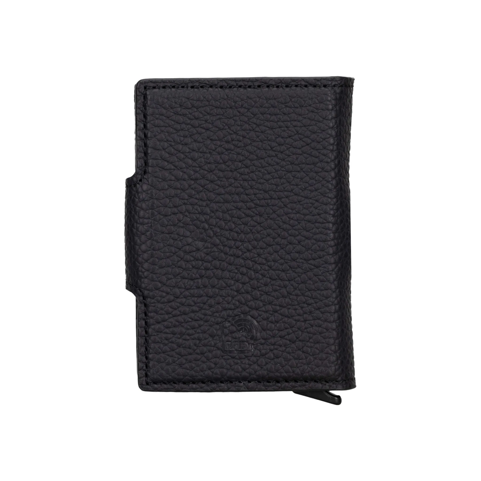 Wade Detachable Mini Wallet with RFID, Pebble Black