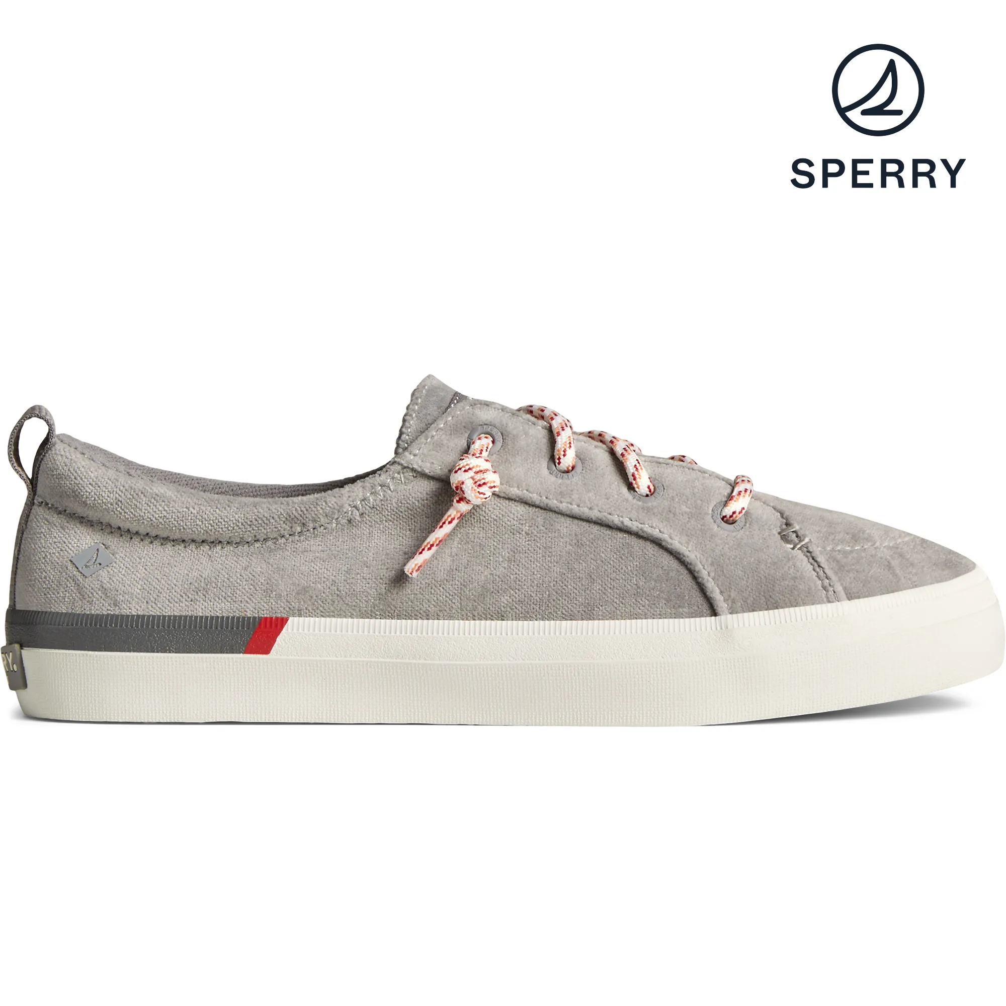 Women's Crest Vibe Brushed Cotton Sneaker - Grey (STS87857)