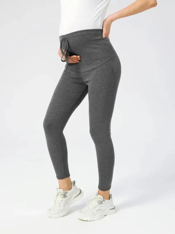 Women's Maternity Drawstring Casual Leggings