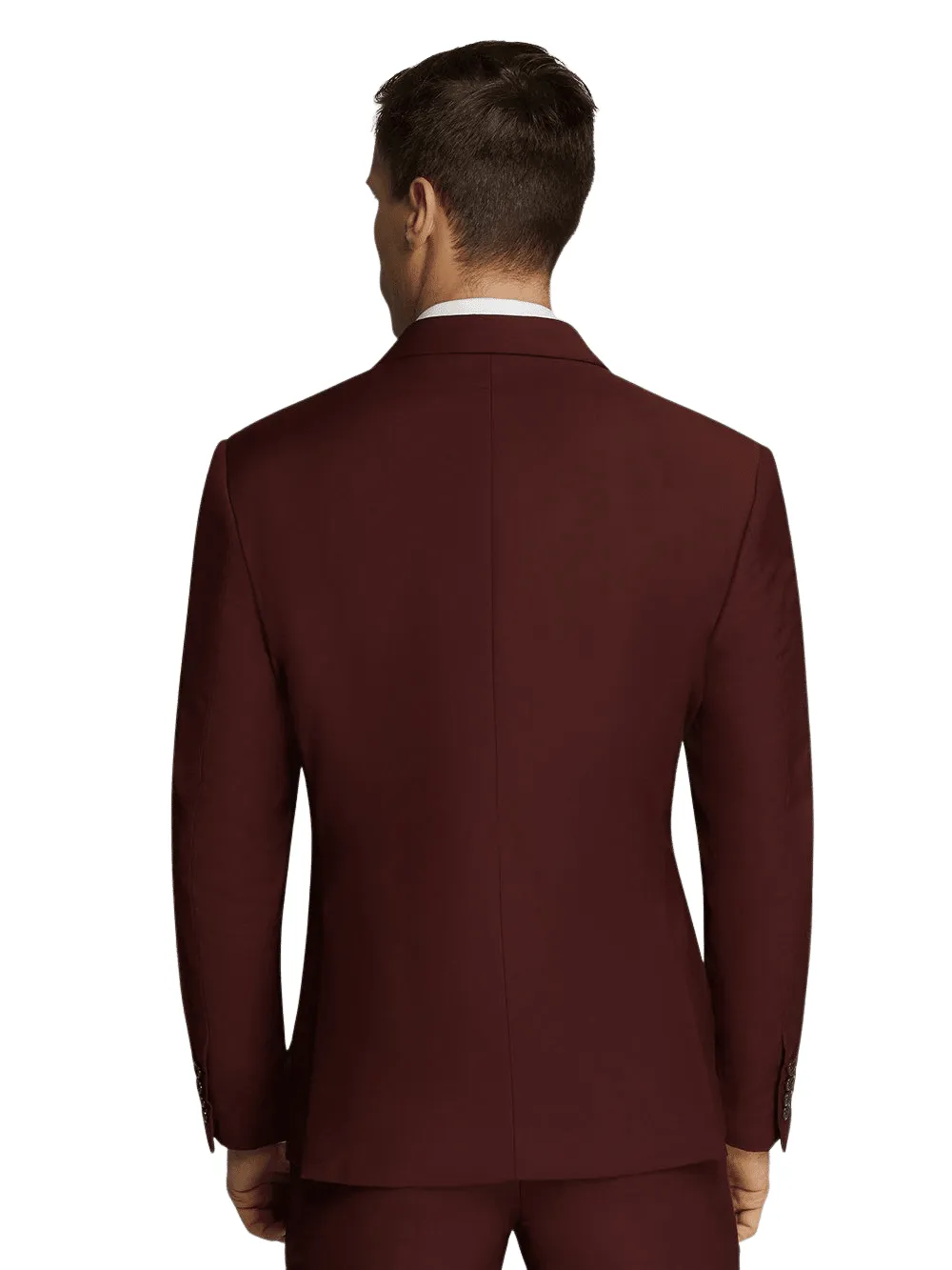 Zander Maroon Slim Suit